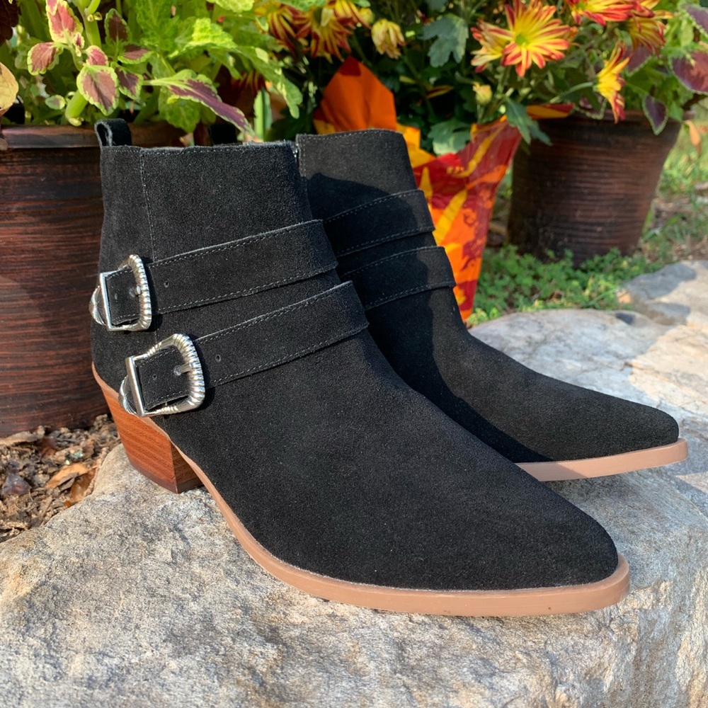 Steve Madden | Western Suede Ankle Bootie | 8.5